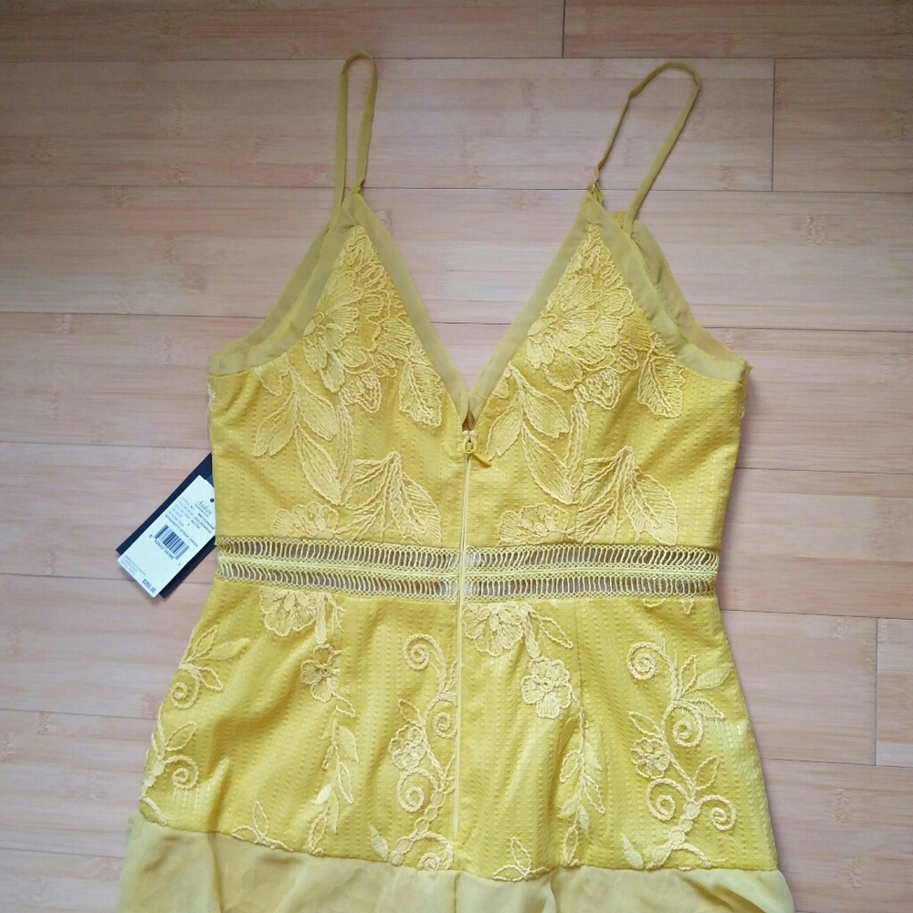 -NWT- Aidan Mattox Tiered Floral Lace Dress 2 - Picture 8 of 16